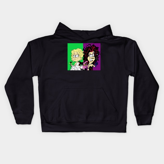 Bat Minute Forever (With Background - Sans Text) Kids Hoodie by Sleepy Charlie Media Merch